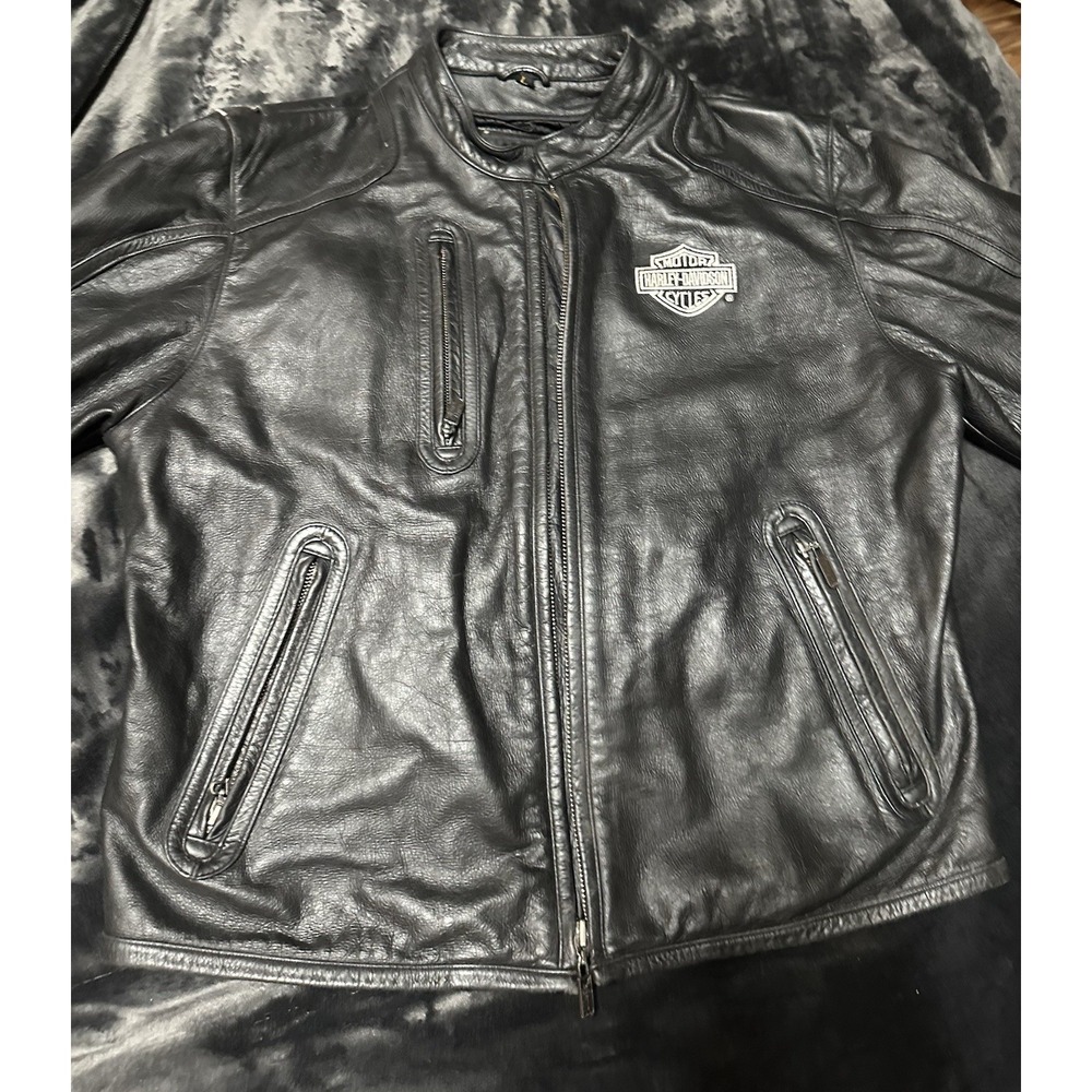 Harley Davidson Women's Leather Jacket Size Large